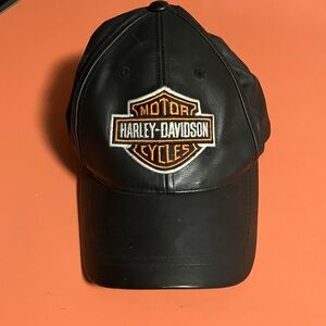 Harley-Davidson Black and Orange Cap
